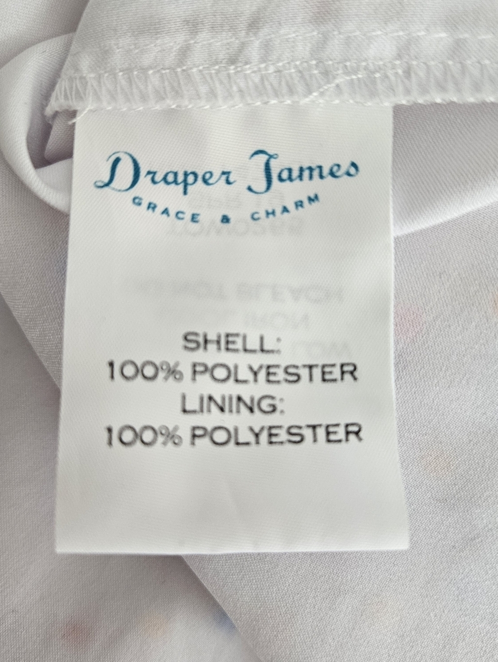 Draper James Shirt White Swiss Polka Dot Short Sleeve Ruffle Keyhole Neck Small - Picture 6 of 7